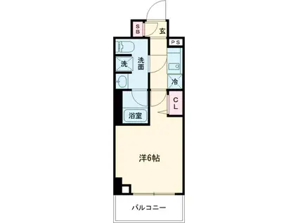 メインステージ立川Ⅳ(1K/7階)の間取り写真