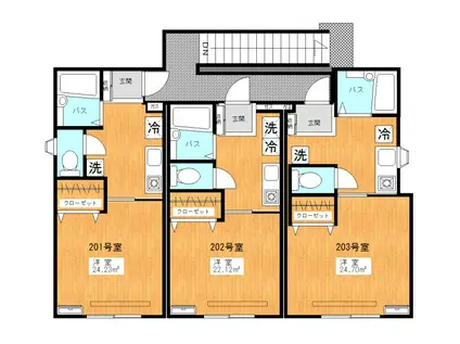 ケイ・エスレジデンス(1K/2階)の間取り写真