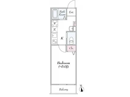 TS CUORE浮間舟渡Ⅰ(1K/3階)の間取り写真