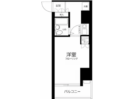 オリンピアトーホー(1K/5階)の間取り写真