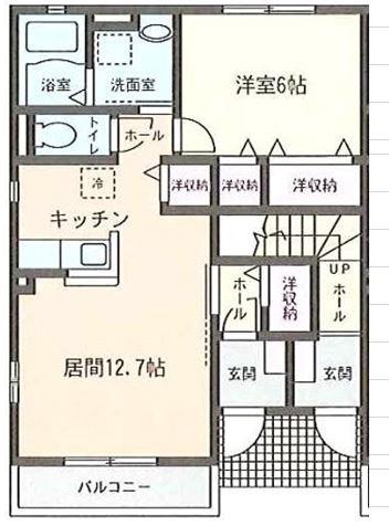 コンフォート・レボヌゥールⅡ(1LDK/1階)の間取り写真