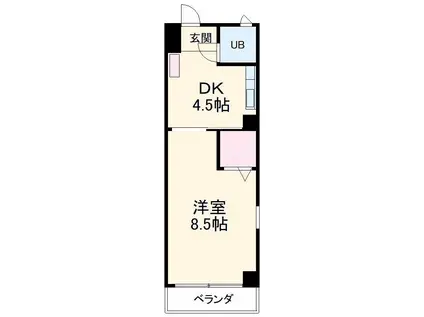 リアライズ尾頭橋(1DK/6階)の間取り写真