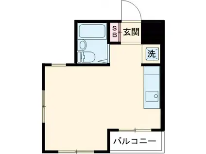 ヴィラ・フォレスト(ワンルーム/1階)の間取り写真