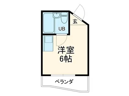 八事ベルハウス(ワンルーム/7階)の間取り写真