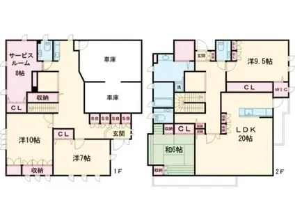 東急東横線 都立大学駅 徒歩4分 2階建 築23年(4SLDK)の間取り写真