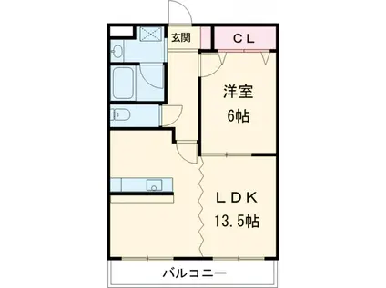 アッサンブラージュ(1LDK/3階)の間取り写真