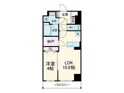 グリーンベルⅡ(1LDK/3階)の間取り写真