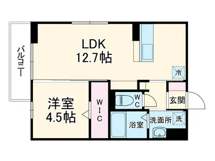 D-ROOMグランデフォンテーヌ(1LDK/2階)の間取り写真