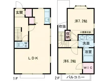 サンシエテⅡ(2LDK)の間取り写真