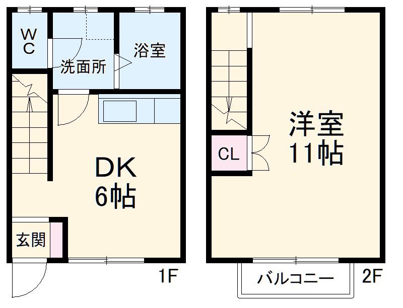 SKYROCKET Ⅲ(1DK/1階)の間取り写真