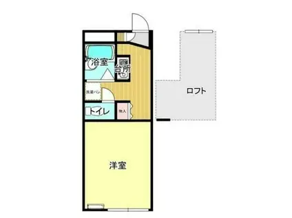 タノシ荘フラット(1K/2階)の間取り写真