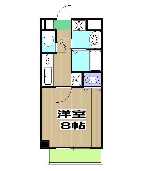 グランレブリー桂パ-トⅡ(1K/5階)の間取り写真
