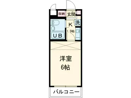 PLENDY等々力(1K/-1階)の間取り写真