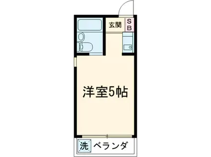 セザールミキ(ワンルーム/3階)の間取り写真