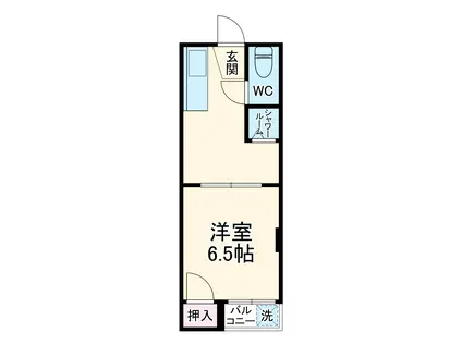 サンエーマンション(1K/3階)の間取り写真