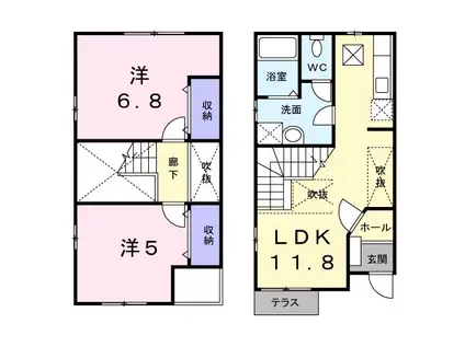 グリーンプラザ エル(2LDK)の間取り写真