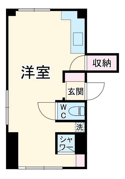 ワーブラーハウス(ワンルーム/2階)の間取り写真
