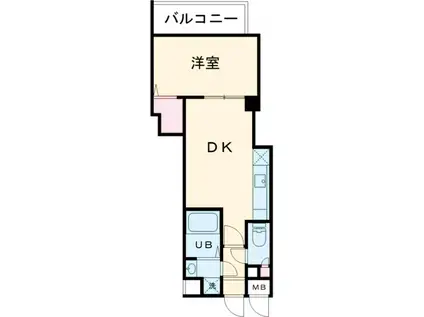 TAKARA PALACE(1DK/3階)の間取り写真