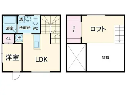 ESPRESSO小牧(1LDK/2階)の間取り写真