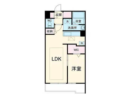 ピースコート登戸Ⅳ(1LDK/1階)の間取り写真