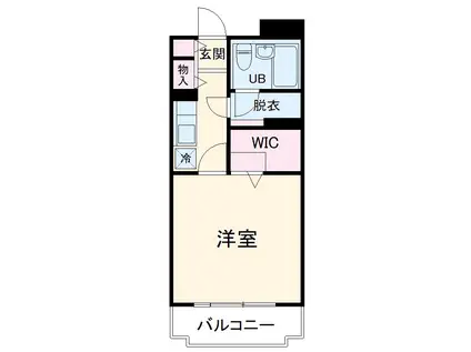 エスポワール橋本(ワンルーム/2階)の間取り写真