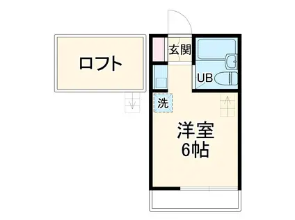 MIYASHIRO BASE(ワンルーム/2階)の間取り写真