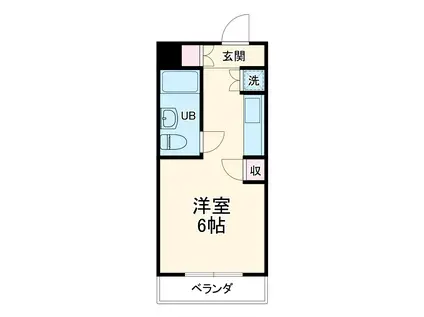 ダイアパレスステーションサイド富士(ワンルーム/3階)の間取り写真