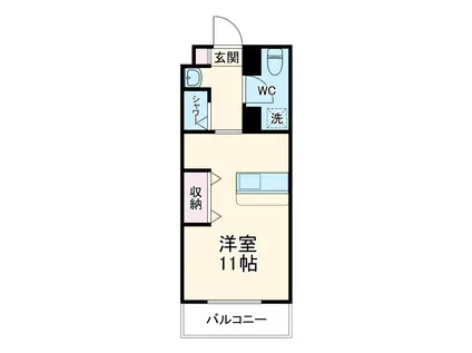 行徳マンション(ワンルーム/3階)の間取り写真