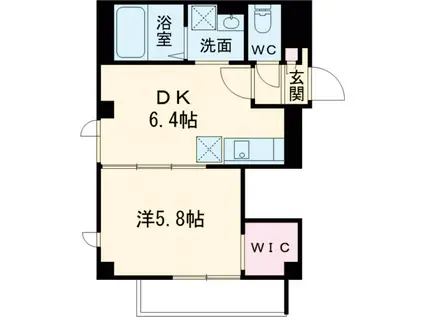 カーガ大塚(1DK/4階)の間取り写真