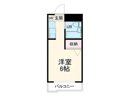 スカイコート日吉3(ワンルーム/4階)の間取り写真