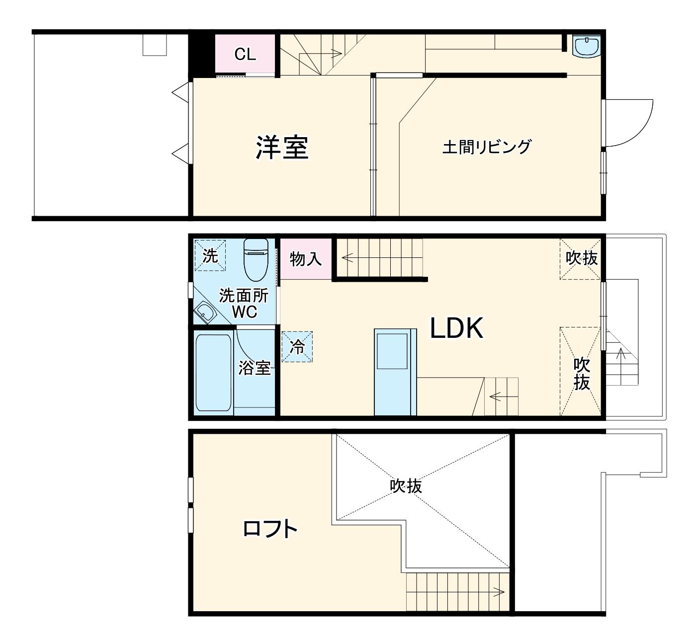 the s low time house.(2LDK)の間取り写真