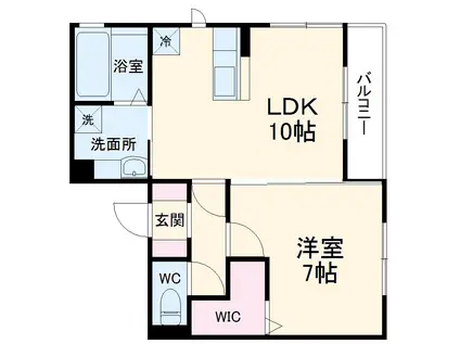 セント レジデンス(1LDK/3階)の間取り写真