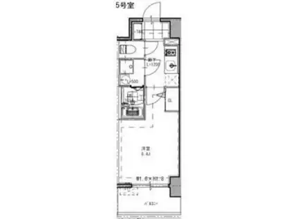 東三国NOAH(1K/2階)の間取り写真