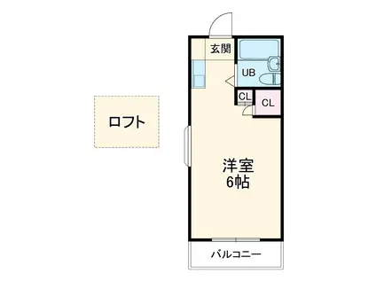 エクセル新高根(ワンルーム/1階)の間取り写真