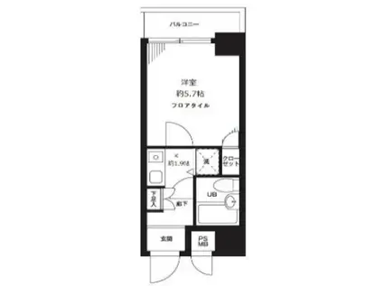 藤和シティコープ新大塚2(1K/7階)の間取り写真