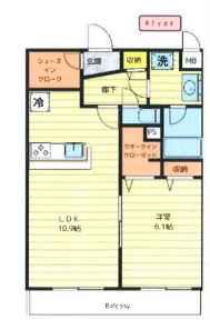 クオリアガーデン千人町(1LDK/3階)の間取り写真