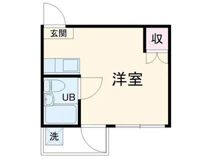 エルフシティ(ワンルーム/2階)の間取り写真