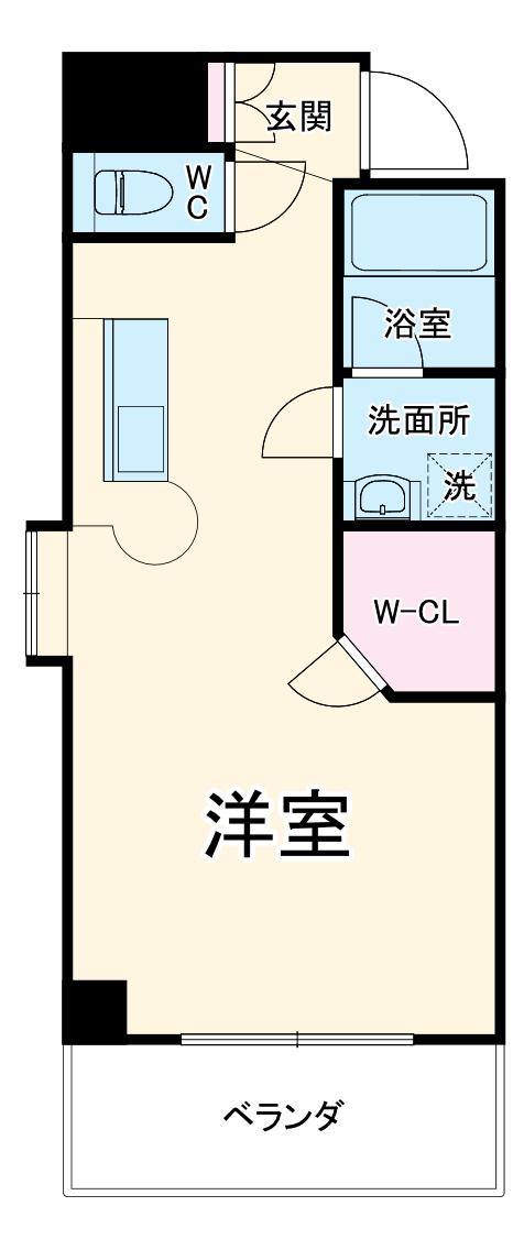プログレンス横須賀本町(ワンルーム/5階)の間取り写真