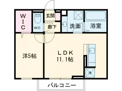 SERENOMORIYA Ⅱ(1LDK/3階)の間取り写真