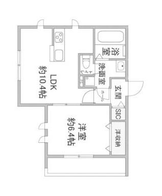 グランフェリシア(1LDK/2階)の間取り写真