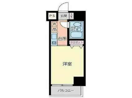 フレックス西八王子(ワンルーム/12階)の間取り写真