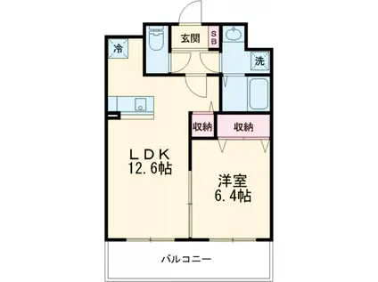 サン・スマ・エステージⅠ(1LDK/3階)の間取り写真