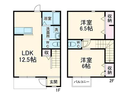 ソレイユ(2LDK)の間取り写真