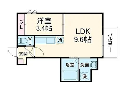 REGALEST TⅡ(1LDK/1階)の間取り写真