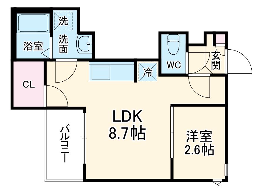 REGALEST TⅡ(1LDK/2階)の間取り写真