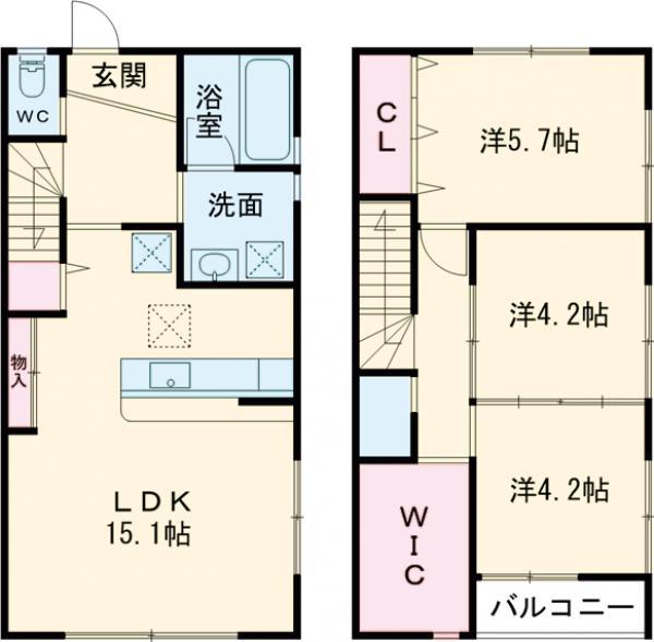 ガーベラハウス(3LDK)の間取り写真