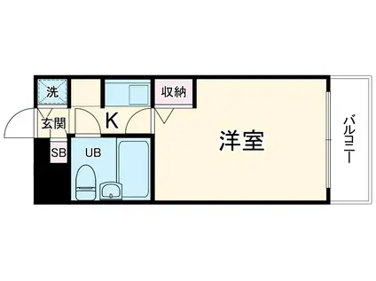 クリオ根岸弐番館(1K/2階)の間取り写真