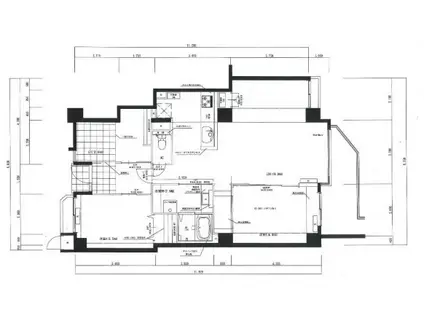 アークシティ四ツ池(2LDK/4階)の間取り写真