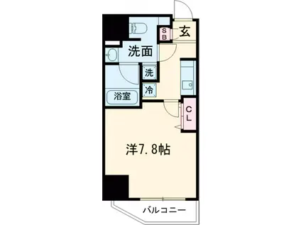 アーバンパーク綾瀬Ⅲ(1K/7階)の間取り写真