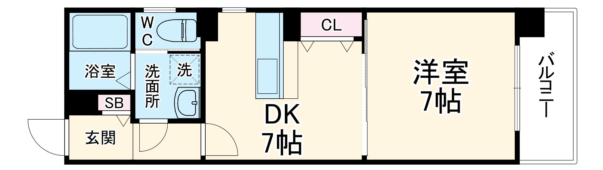 FUKUEBLD(1DK/3階)の間取り写真
